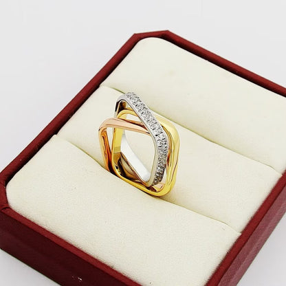 [CharmAmor]TRINITY 3.5MM CUSHION RING COLLECTION
