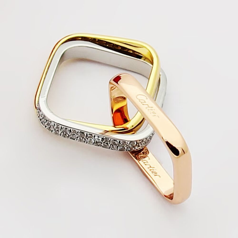 [CharmAmor]TRINITY 3.5MM CUSHION RING COLLECTION