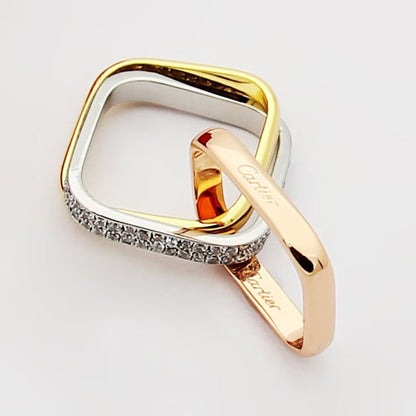 [CharmAmor]TRINITY 3.5MM CUSHION RING COLLECTION