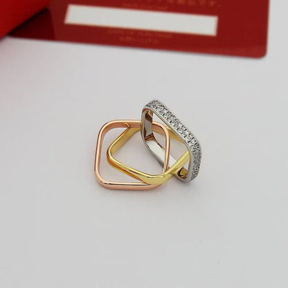 [CharmAmor]TRINITY 3.5MM CUSHION RING COLLECTION