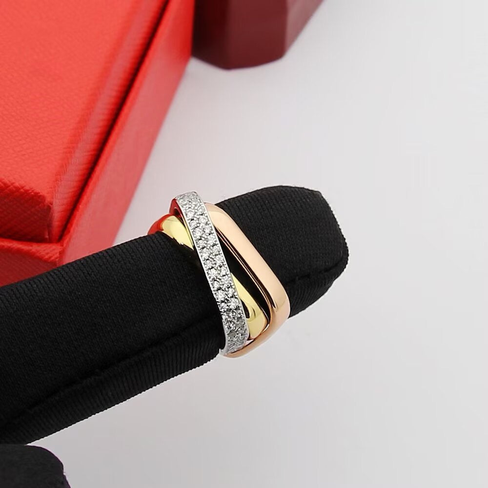 [CharmAmor]TRINITY 3.5MM CUSHION RING COLLECTION