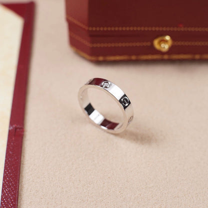[CharmAmor]LOVE 4MM 1 DIAMOND RING