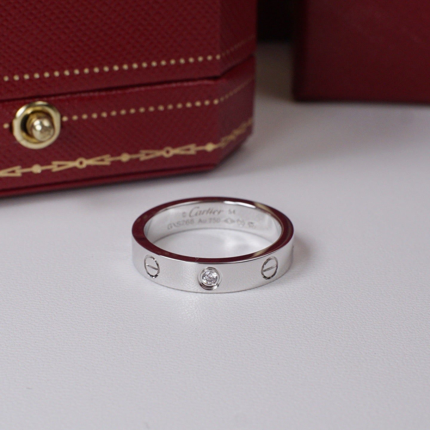 [CharmAmor]LOVE 4MM 1 DIAMOND RING