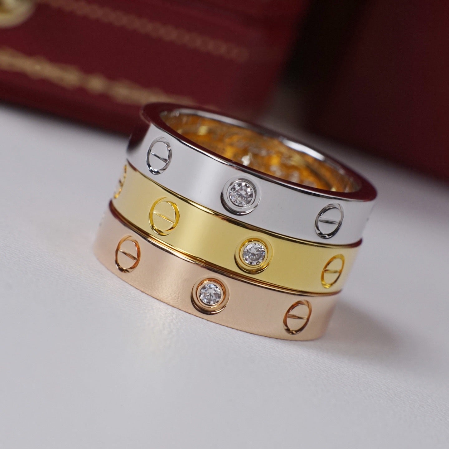 [CharmAmor]LOVE 4MM 1 DIAMOND RING