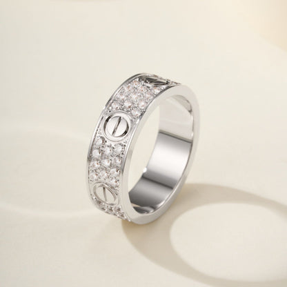[CharmAmor]LOVE RING 5.5MM DIAMONDS PAVED
