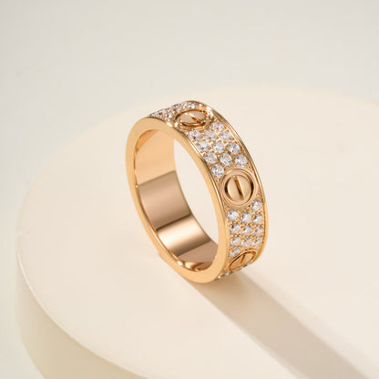 [CharmAmor]LOVE RING 5.5MM DIAMONDS PAVED