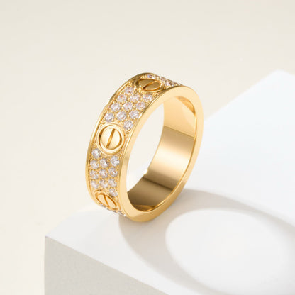 [CharmAmor]LOVE RING 5.5MM DIAMONDS PAVED