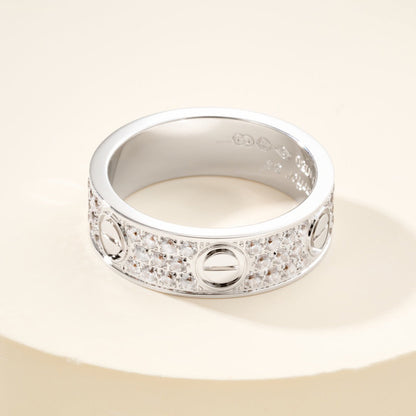 [CharmAmor]LOVE RING 5.5MM DIAMONDS PAVED