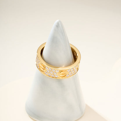 [CharmAmor]LOVE RING 5.5MM DIAMONDS PAVED