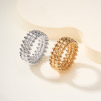 [CharmAmor]CLASH 9.2MM DOUBLE ROW RING