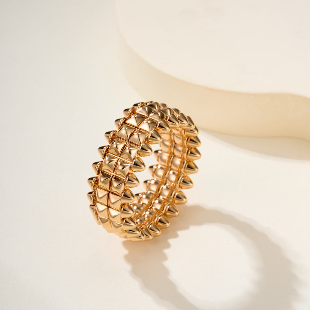 [CharmAmor]CLASH 9.2MM DOUBLE ROW RING