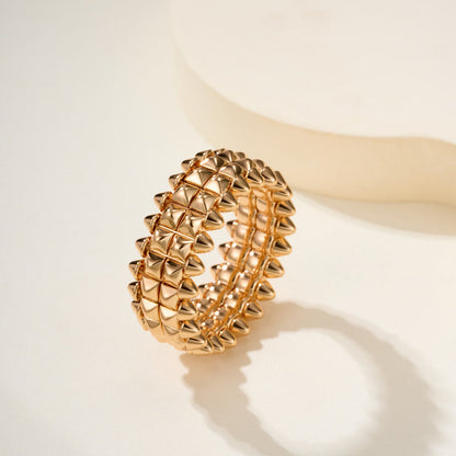 [CharmAmor]CLASH 9.2MM DOUBLE ROW RING