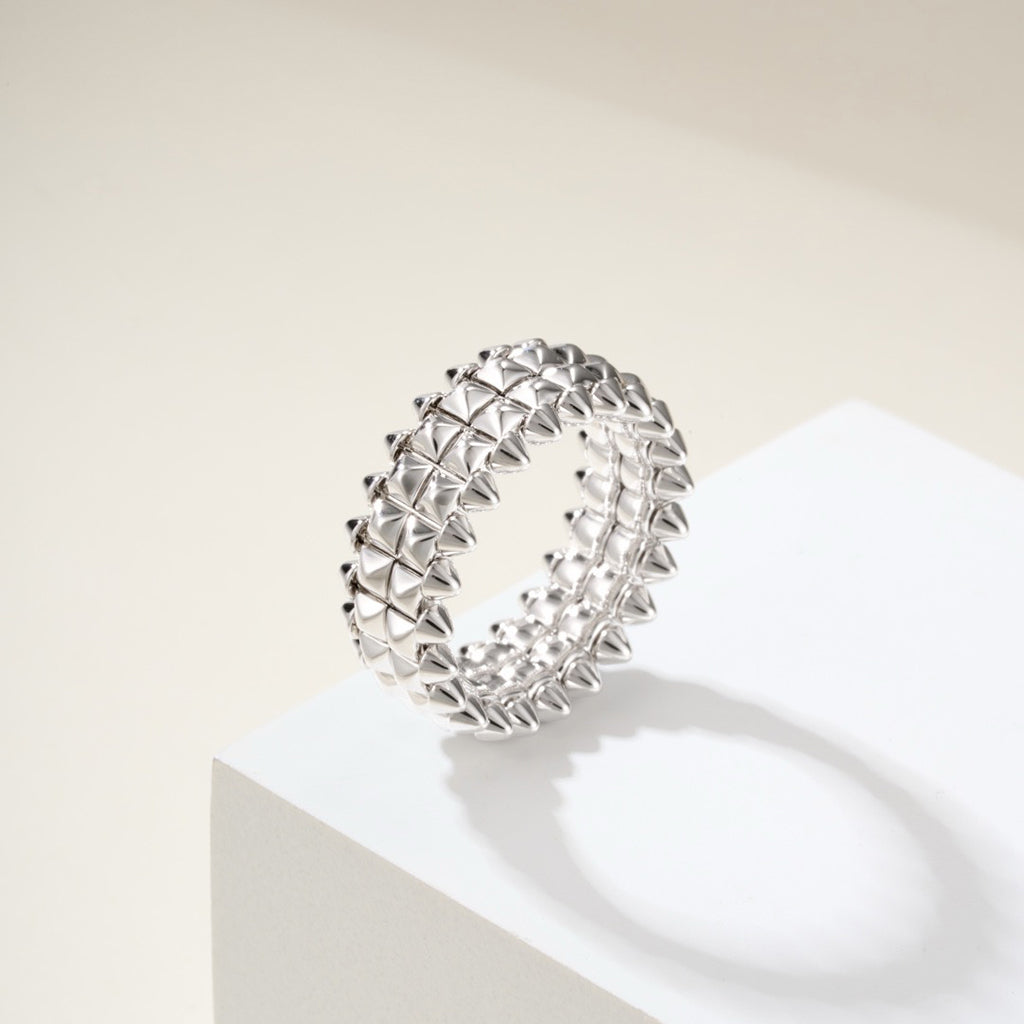 [CharmAmor]CLASH 9.2MM DOUBLE ROW RING