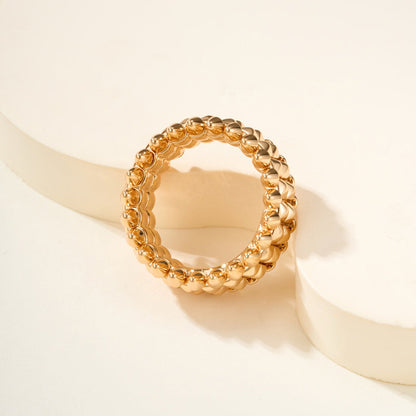 [CharmAmor]CLASH 9.2MM DOUBLE ROW RING