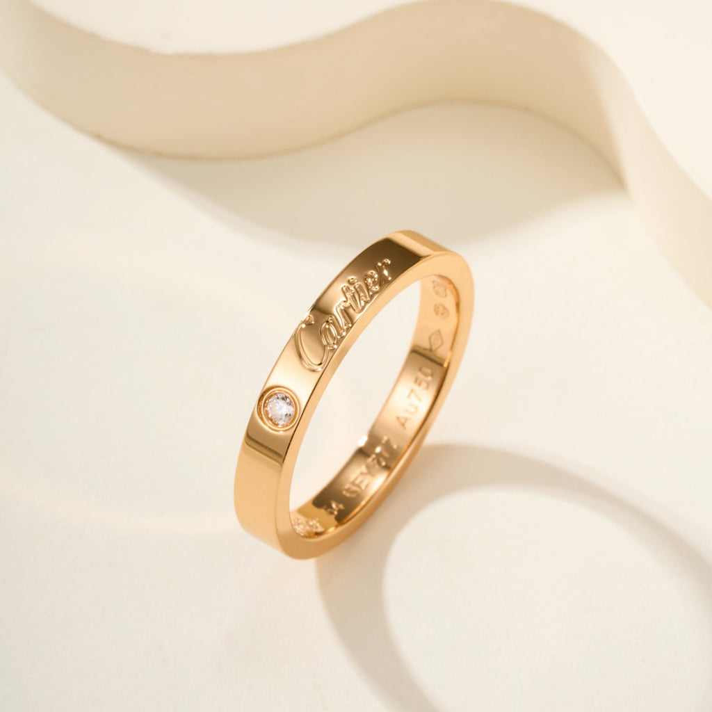 [CharmAmor]LOVE RING 4MM 1 DIAMOND