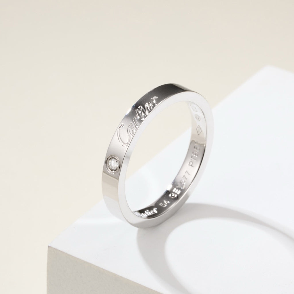 [CharmAmor]LOVE RING 4MM 1 DIAMOND