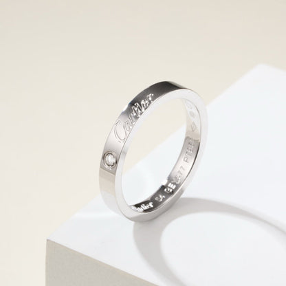 [CharmAmor]LOVE RING 4MM 1 DIAMOND