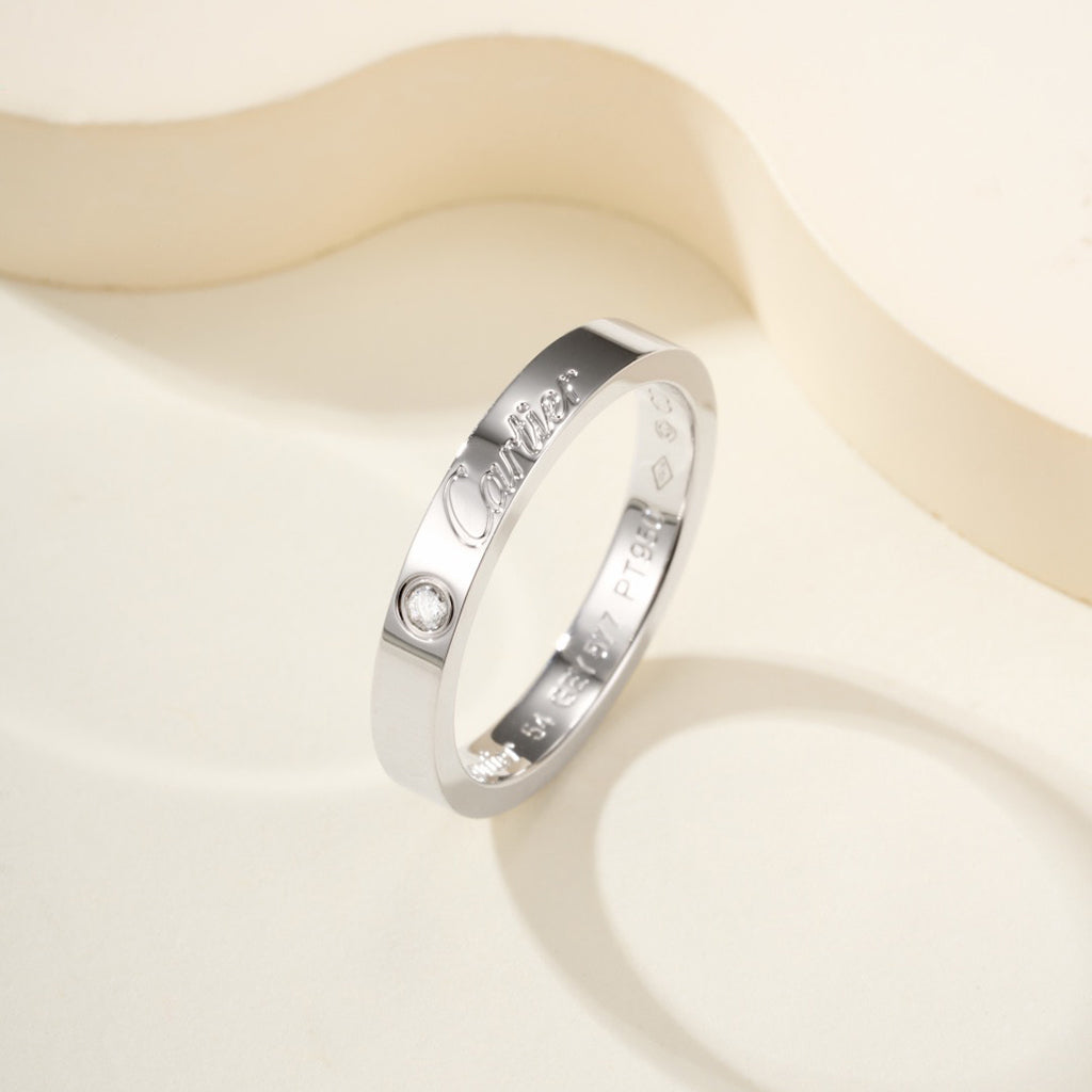 [CharmAmor]LOVE RING 4MM 1 DIAMOND