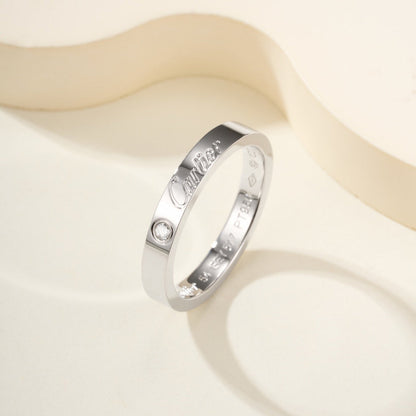 [CharmAmor]LOVE RING 4MM 1 DIAMOND