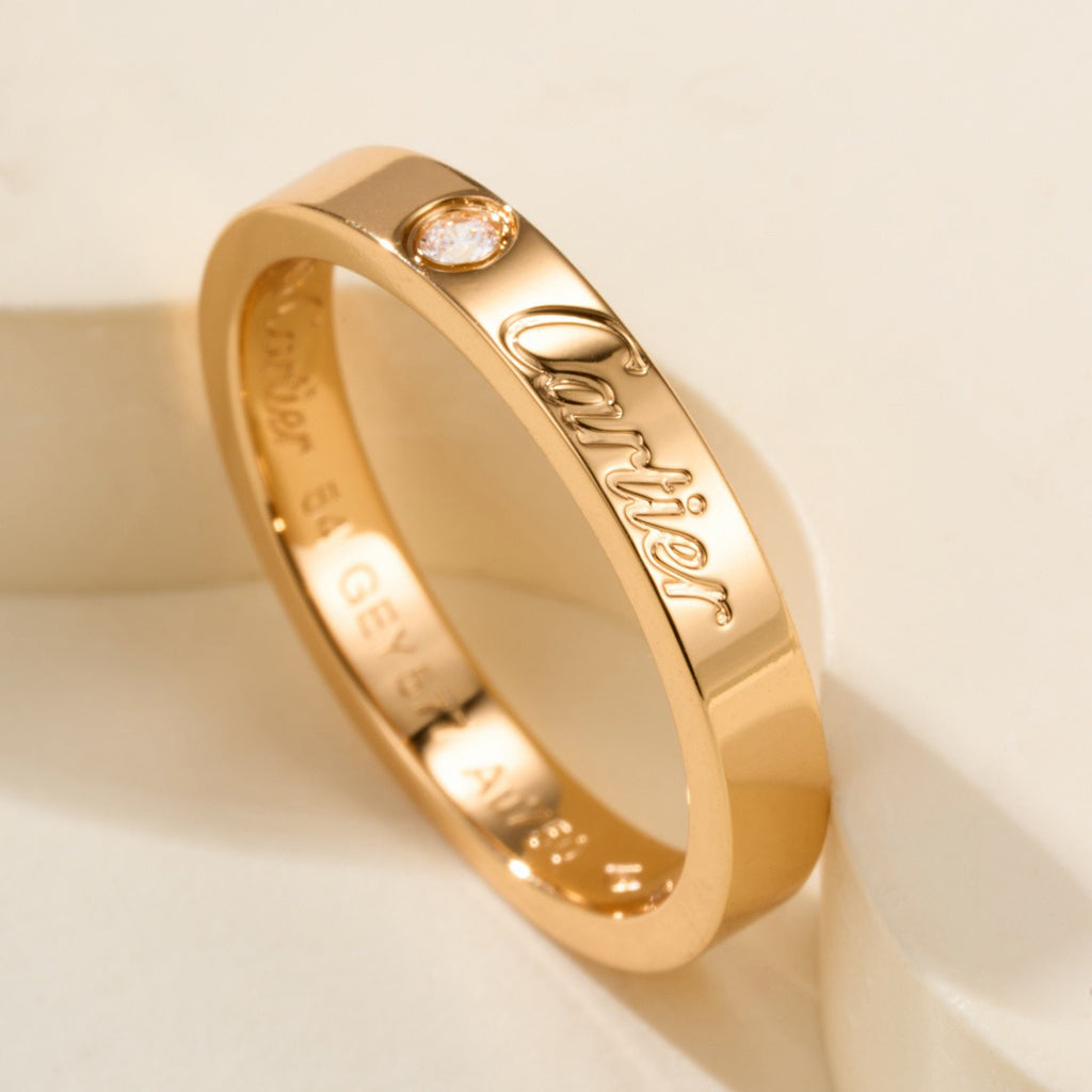[CharmAmor]LOVE RING 4MM 1 DIAMOND