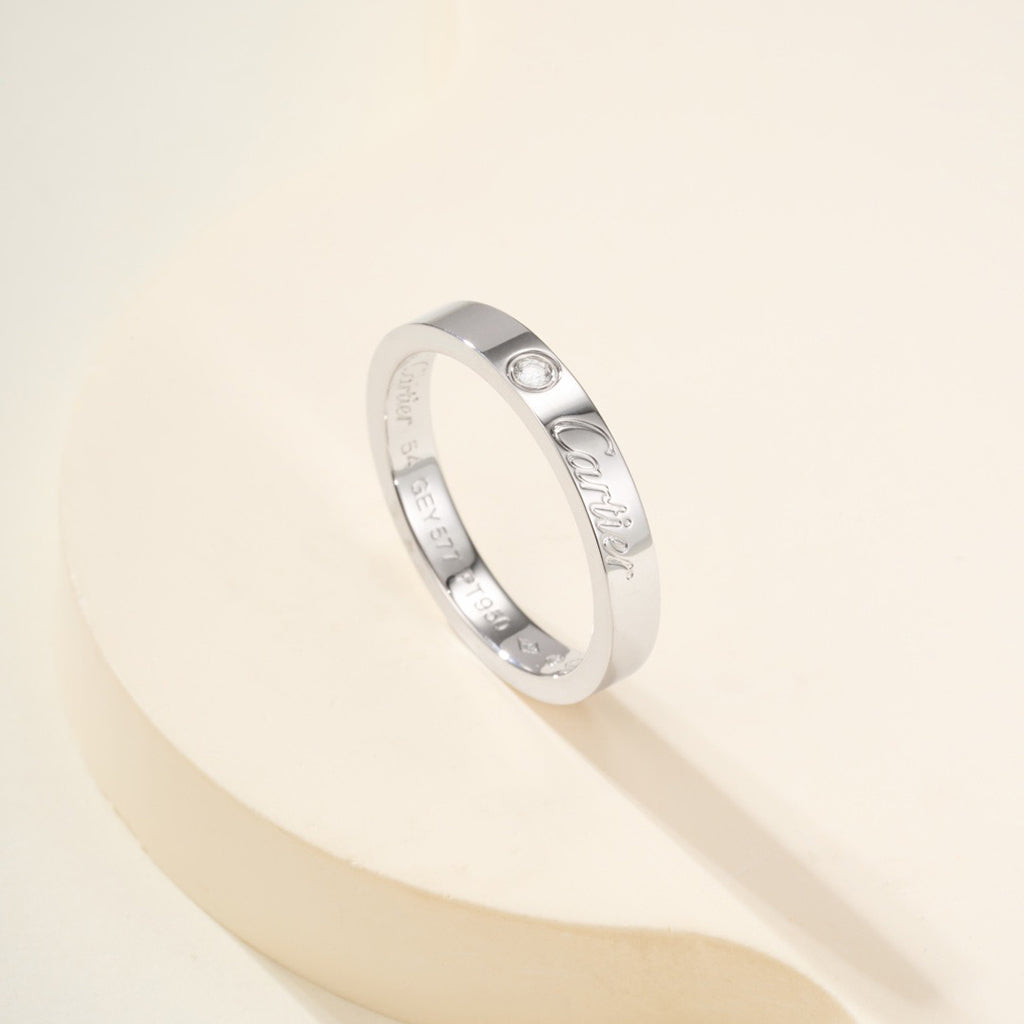 [CharmAmor]LOVE RING 4MM 1 DIAMOND