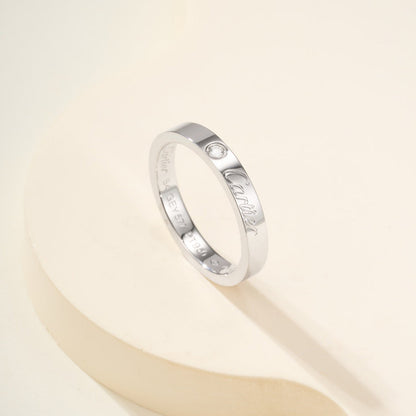 [CharmAmor]LOVE RING 4MM 1 DIAMOND