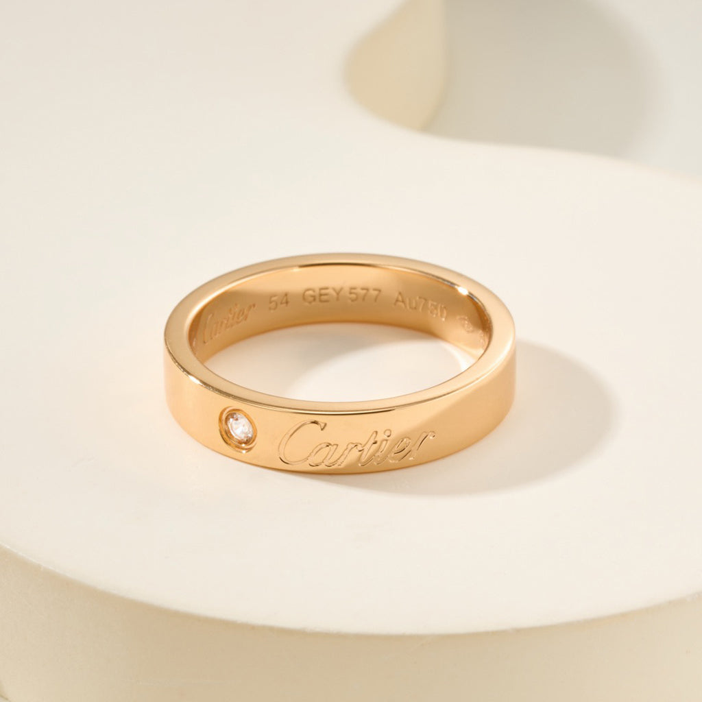 [CharmAmor]LOVE RING 4MM 1 DIAMOND