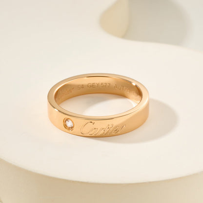 [CharmAmor]LOVE RING 4MM 1 DIAMOND
