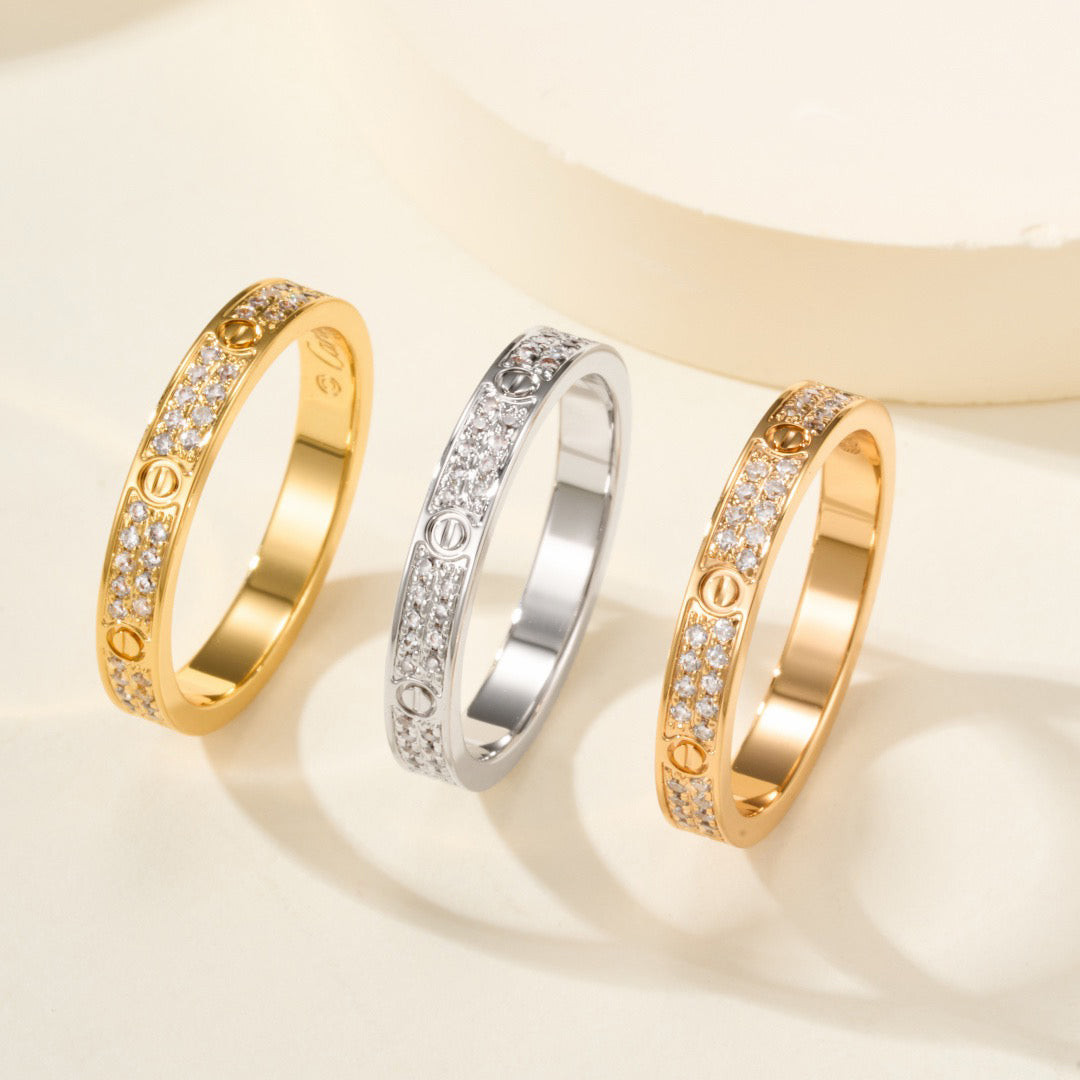 [CharmAmor]LOVE RING 2.65MM DIAMOND