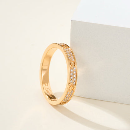 [CharmAmor]LOVE RING 2.65MM DIAMOND