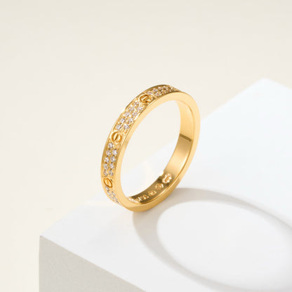 [CharmAmor]LOVE RING 2.65MM DIAMOND