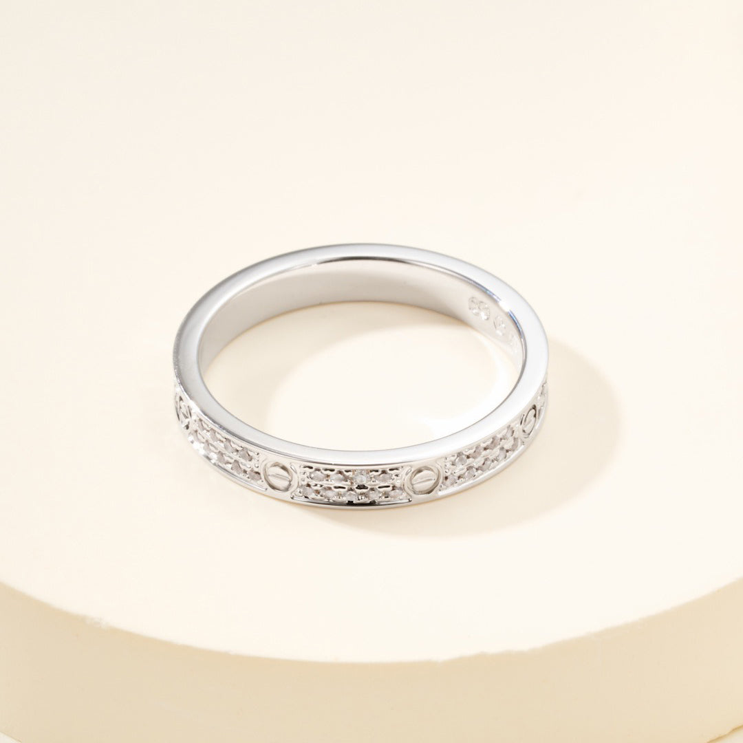 [CharmAmor]LOVE RING 2.65MM DIAMOND