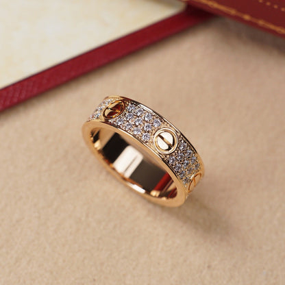 [CharmAmor]LOVE RING 5.5MM DIAMONDS PAVED