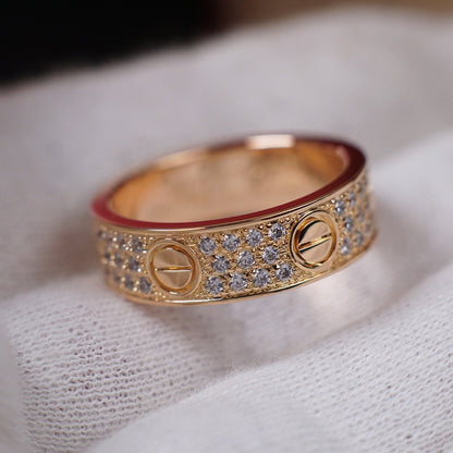 [CharmAmor]LOVE RING 5.5MM DIAMONDS PAVED