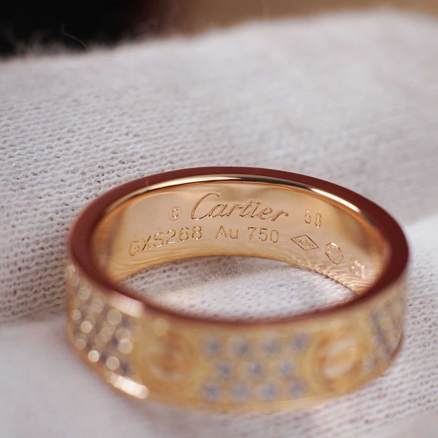 [CharmAmor]LOVE RING 5.5MM DIAMONDS PAVED
