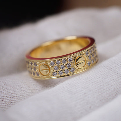 [CharmAmor]LOVE RING 5.5MM DIAMONDS PAVED
