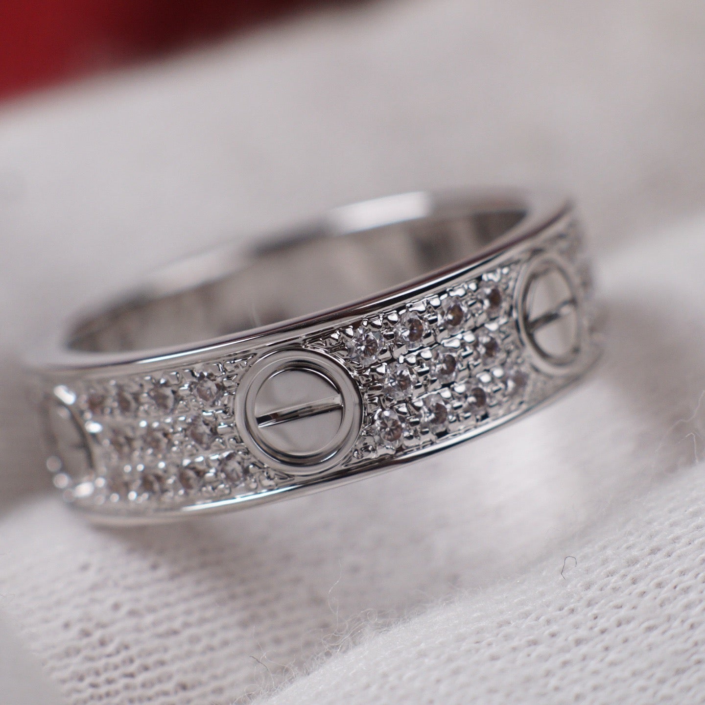 [CharmAmor]LOVE RING 5.5MM DIAMONDS PAVED
