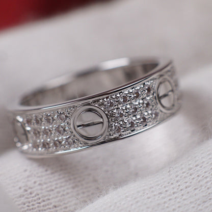 [CharmAmor]LOVE RING 5.5MM DIAMONDS PAVED