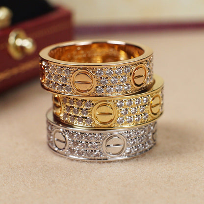[CharmAmor]LOVE RING 5.5MM DIAMONDS PAVED