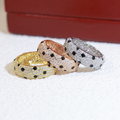 [CharmAmor]PANTHERE SPOTTED FULL DIAMOND RING