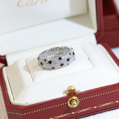[CharmAmor]PANTHERE SPOTTED FULL DIAMOND RING