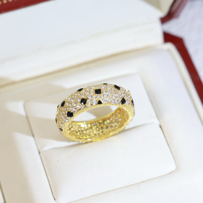 [CharmAmor]PANTHERE SPOTTED FULL DIAMOND RING