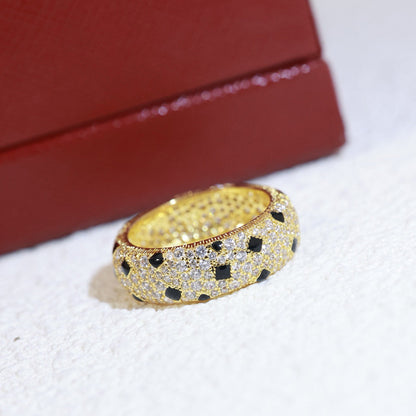 [CharmAmor]PANTHERE SPOTTED FULL DIAMOND RING