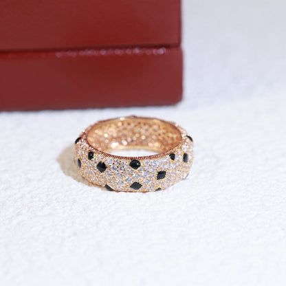 [CharmAmor]PANTHERE SPOTTED FULL DIAMOND RING