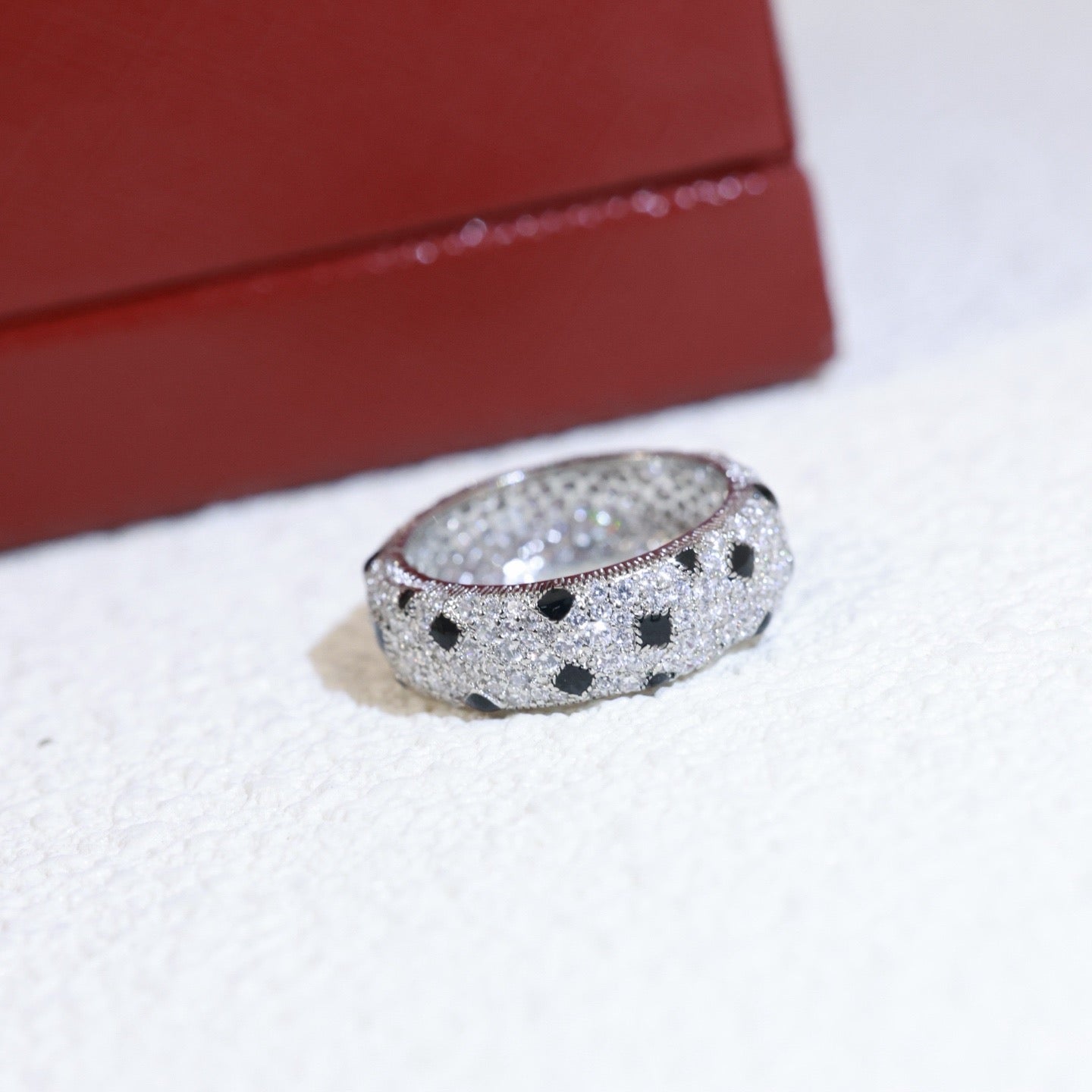 [CharmAmor]PANTHERE SPOTTED FULL DIAMOND RING