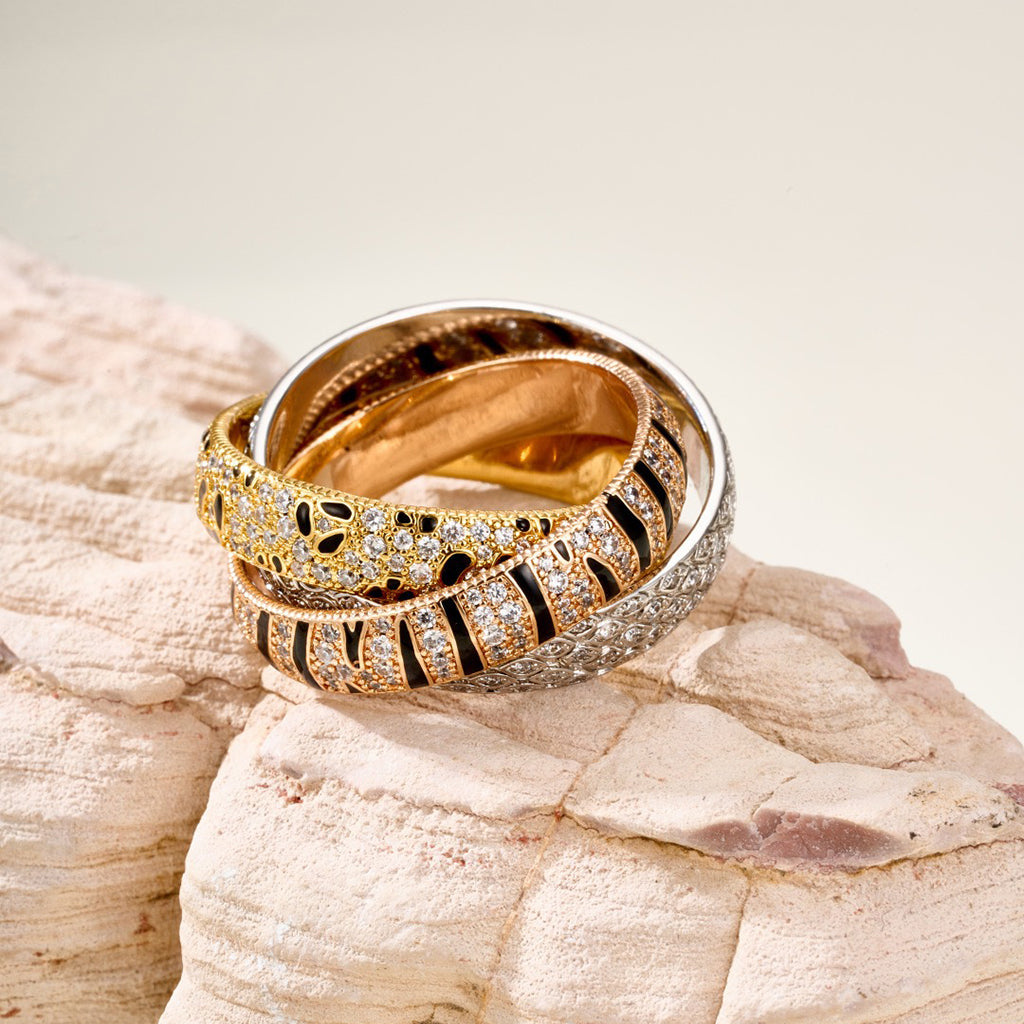 [CharmAmor]TRINITY  RING LEOPARD PRINT