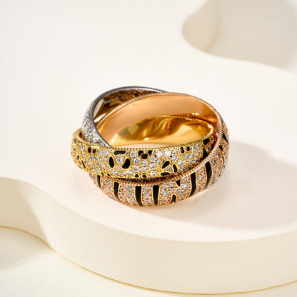 [CharmAmor]TRINITY  RING LEOPARD PRINT