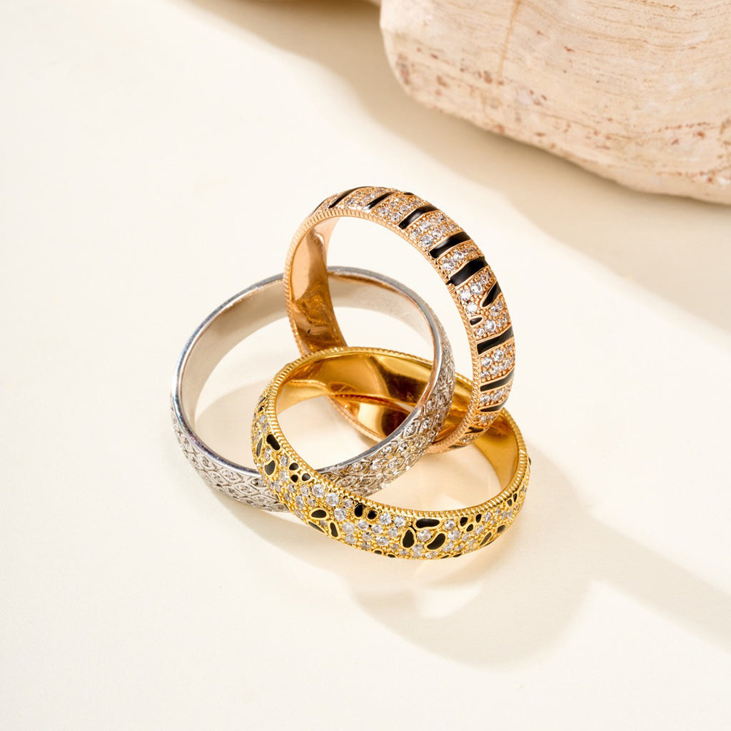 [CharmAmor]TRINITY  RING LEOPARD PRINT