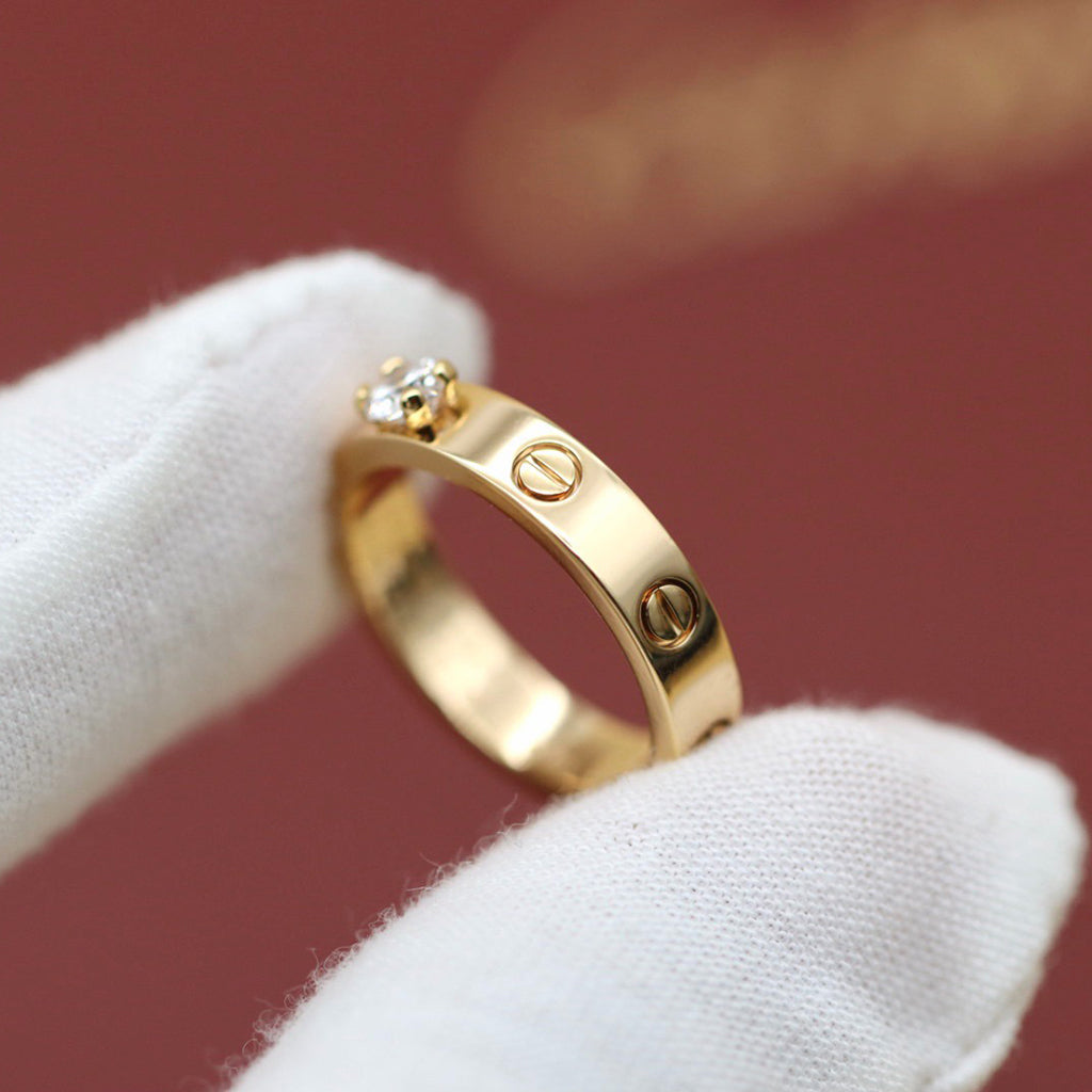 [CharmAmor]LOVE RING 3.6MM 1 BIG DIAMOND