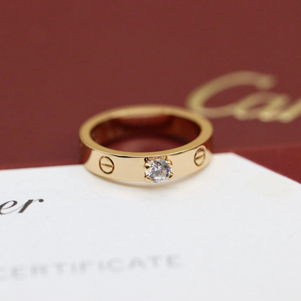 [CharmAmor]LOVE RING 3.6MM 1 BIG DIAMOND
